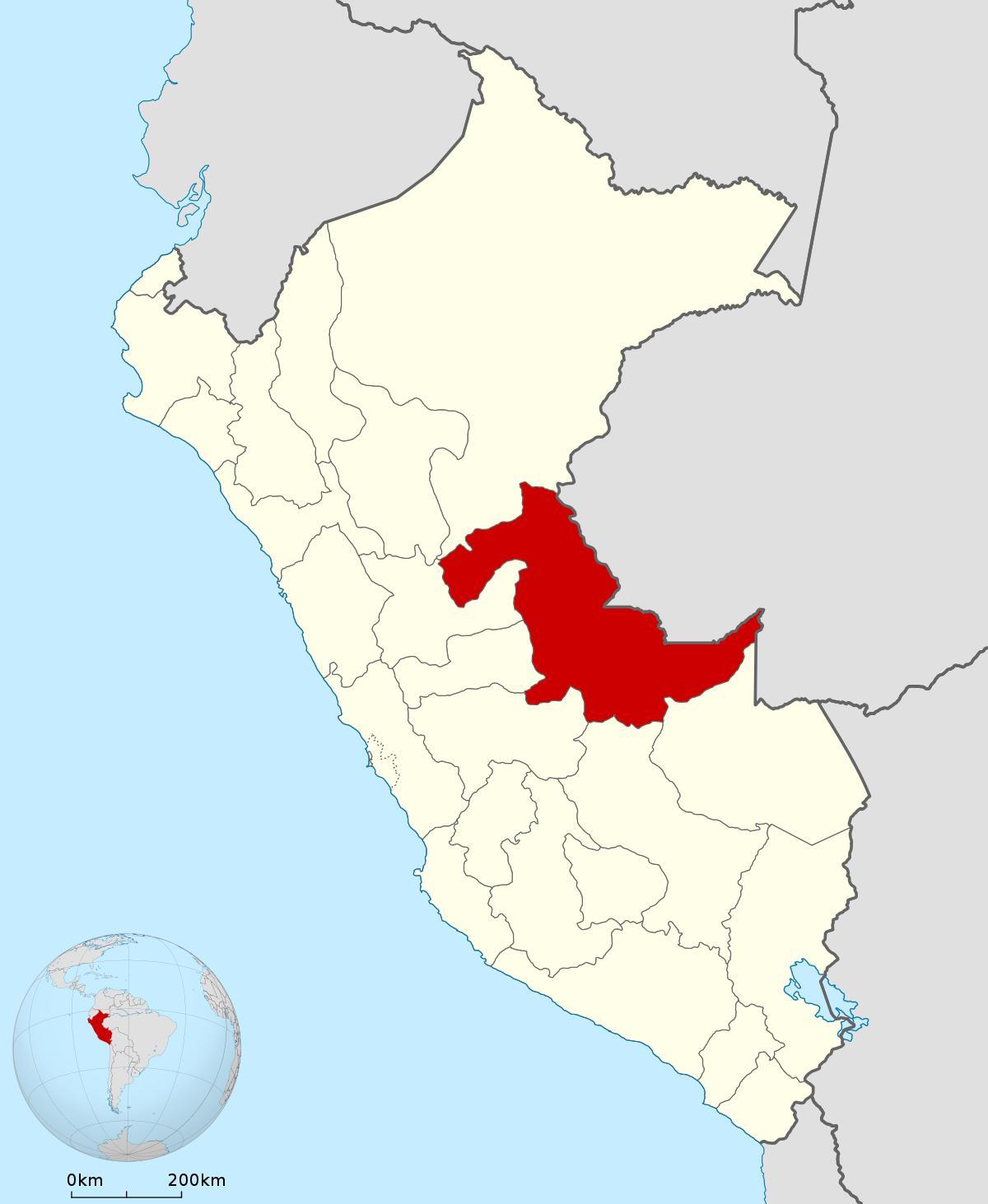 karte pucallpa Peru