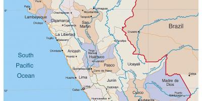 Karte detalizētu karti Peru