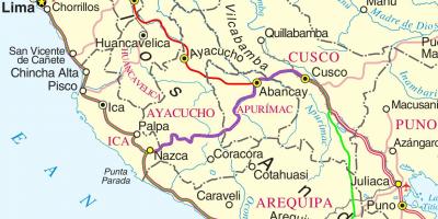 Karte Peru, cusco