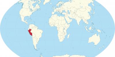 Pasaules kartes, kas parāda Peru