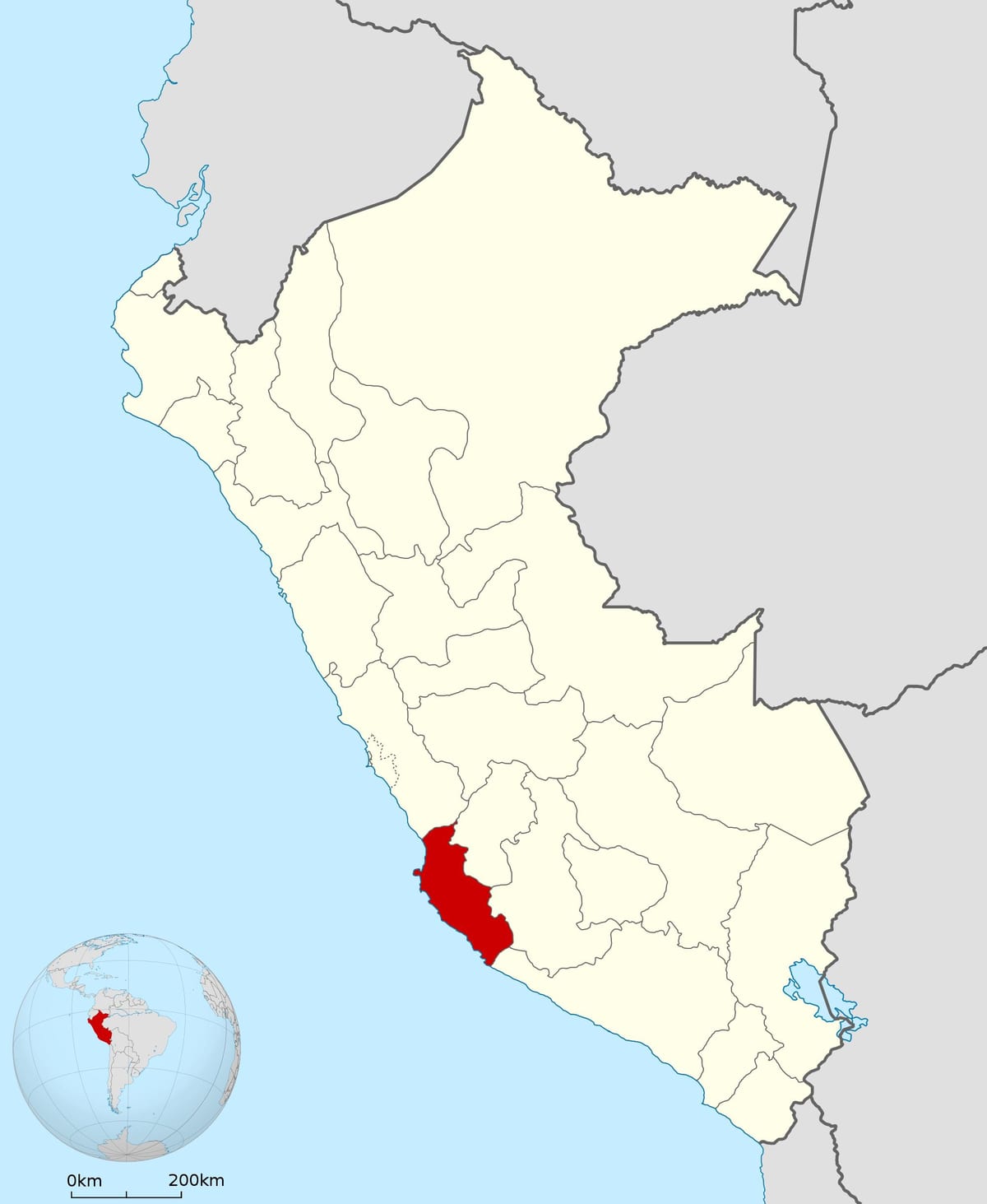 karte ica Peru