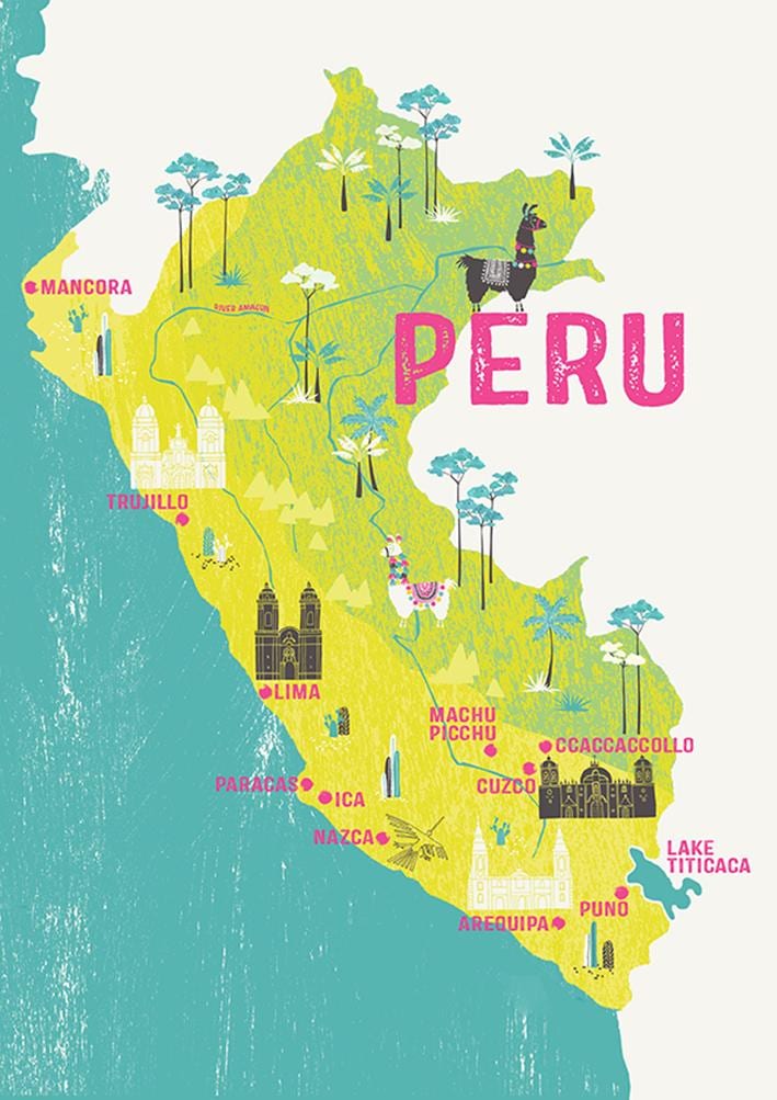 karte Peru bērniem