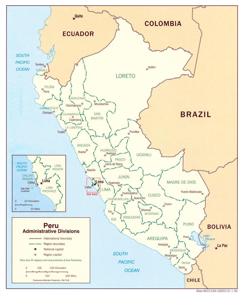 karte Peru