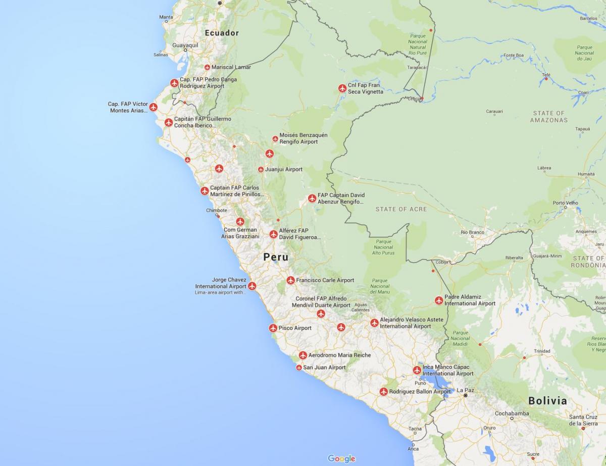 lidostas Peru karte