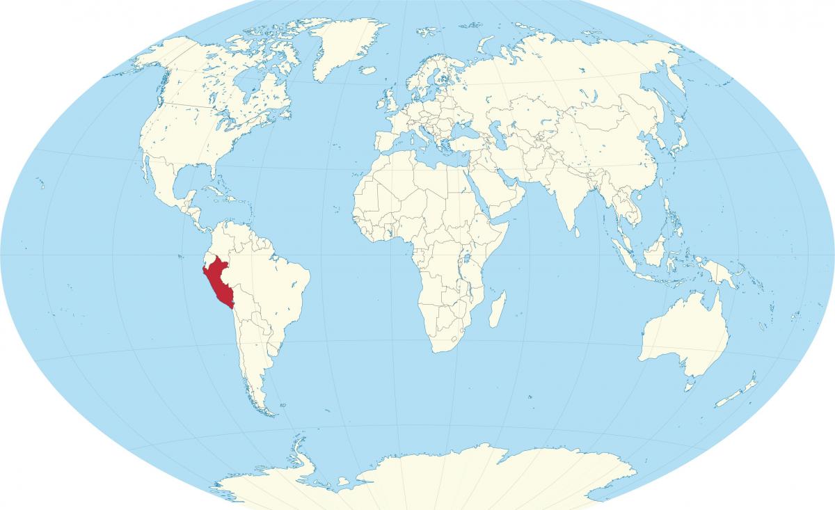pasaules kartes, kas parāda Peru