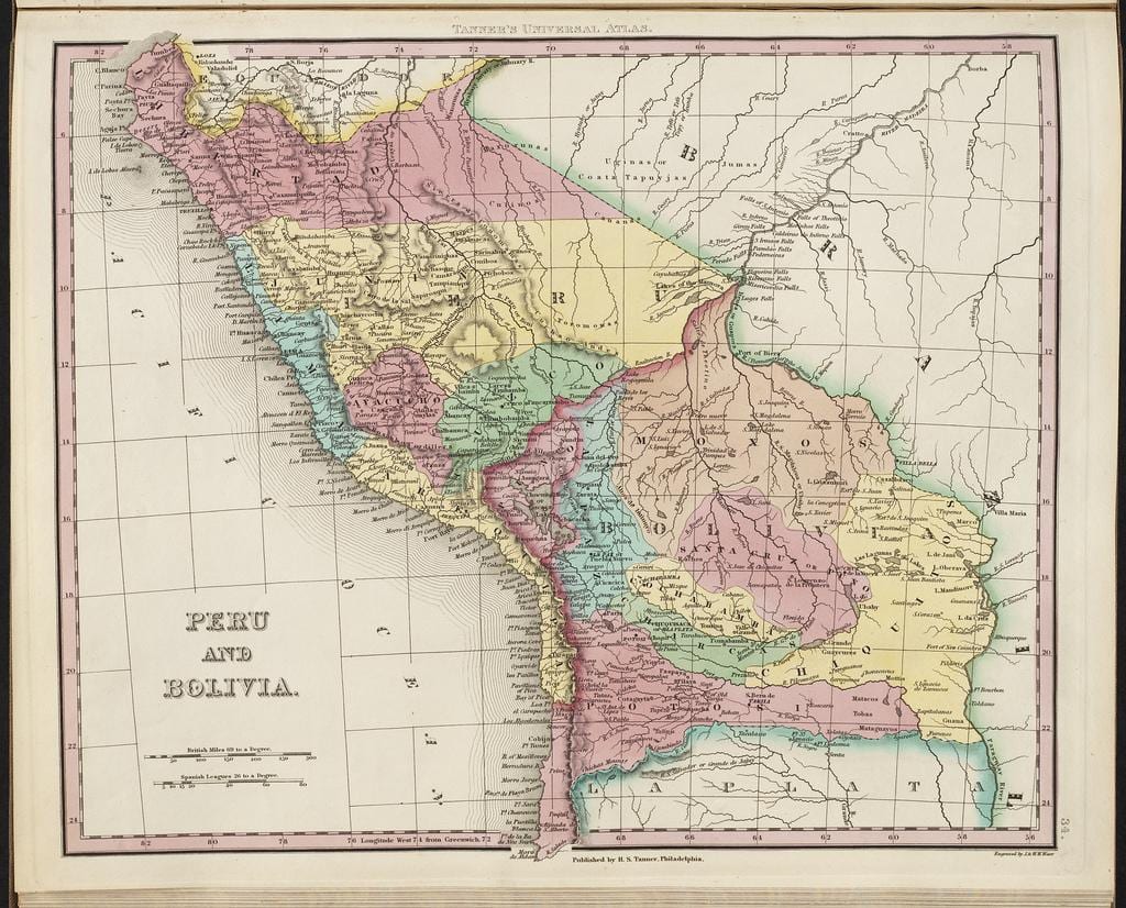 kartes senās Peru