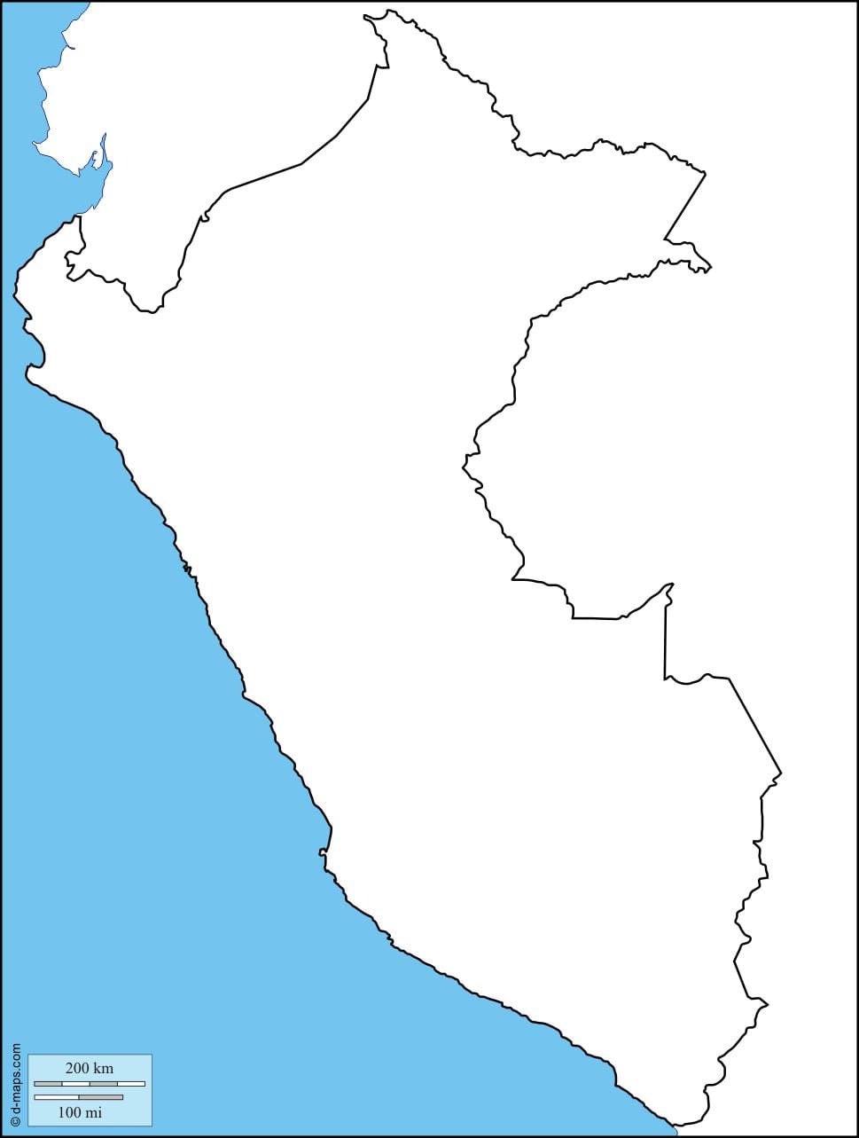 karte tukšo karti no Peru