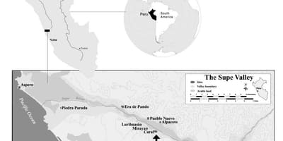 Karte caral Peru