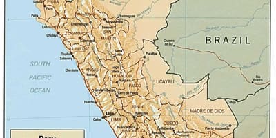 Karte Peru sērfot 