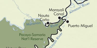 Peru Amazon karte