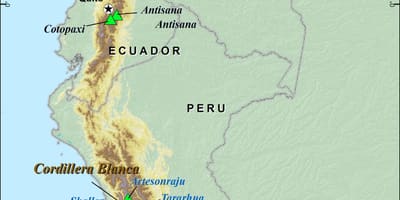 Peru andes karte