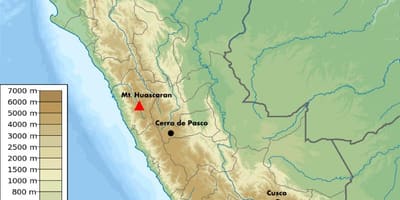 Augstums kartes Peru