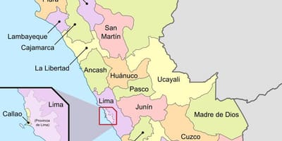 Karte Peru tuksnesī